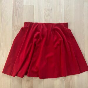 Zara Red Skater Skirt